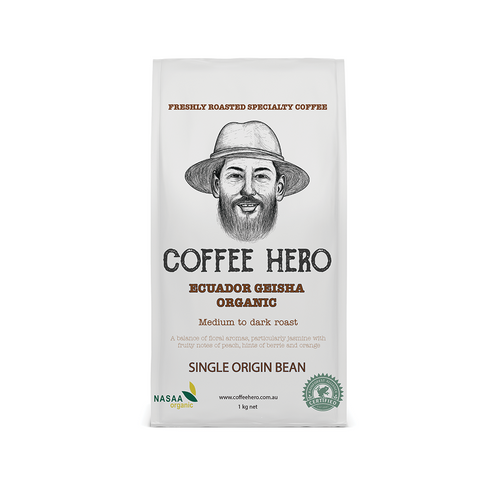 Ecuador Geisha single origin freshly roasted coffee beans coffee hero