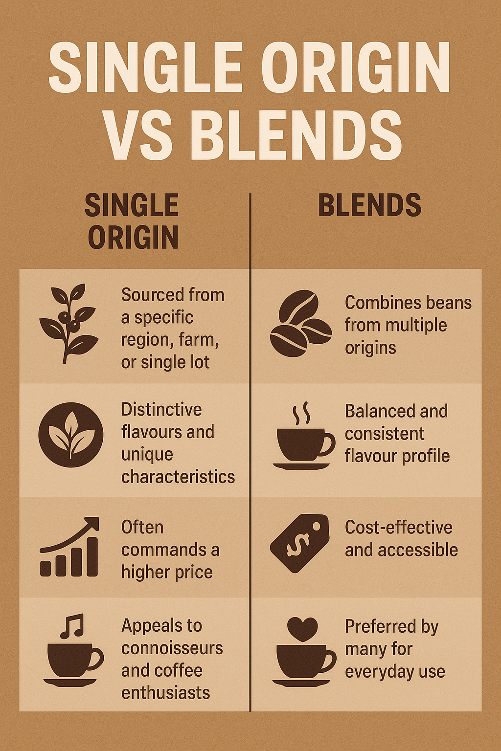 SINGLE ORIGIN vs BLENDS