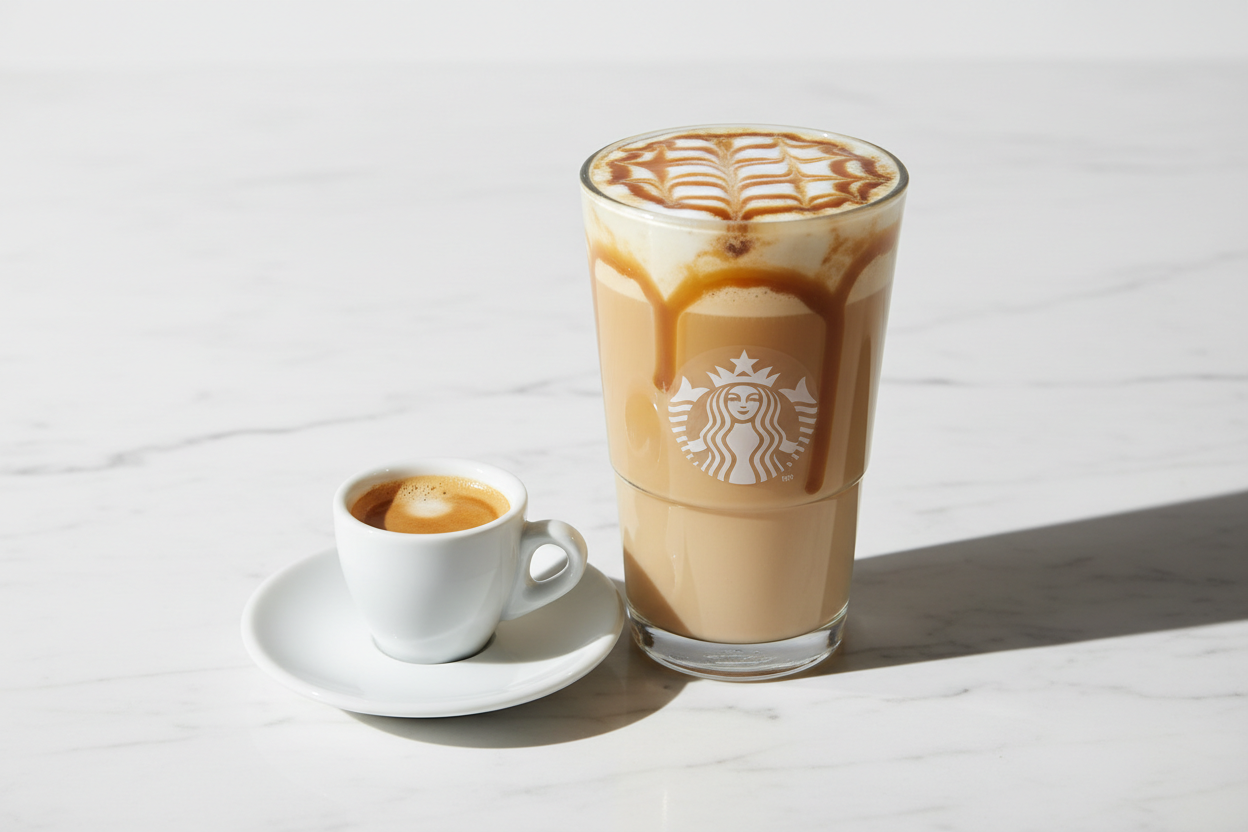 Caramel Macchiato - Starbucks vs traditional comparison