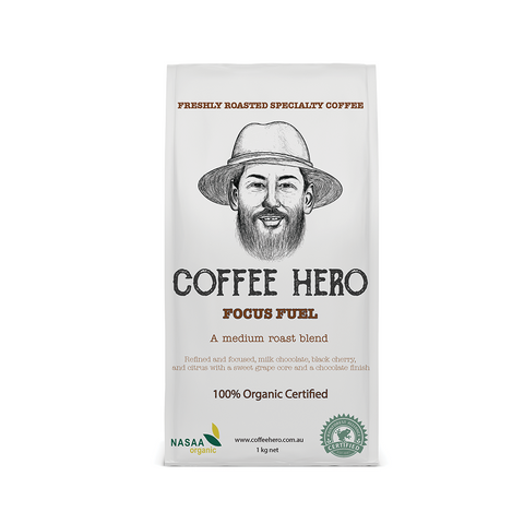 FOCUS FUEL - Medium Roast Coffee Beans Organic