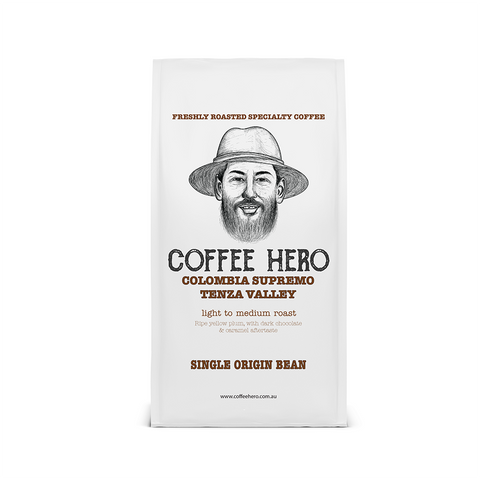 Coffee Hero Colombia Supremo Tenza Valley whole beans 500g