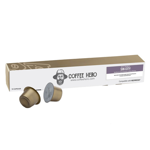 Nespresso® Compatible Sin City coffee capsules - 10 pack